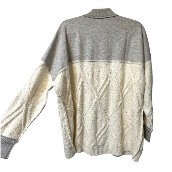 FREE PEOPLE Olympia Tunic Cable Knit Chunky Sweater Sweatshirt XS OVERSIZED S M - Picture 15 of 16